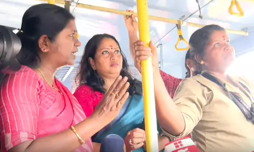 BJP women in Kerala wanted free rides on all KSRTC services BJP women in Kerala wanted free rides on all KSRTC services