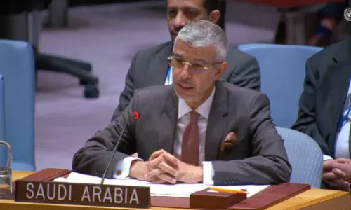 Saudi Arabia tells UN Palestinian issue remains key to Middle East peace Saudi Arabia tells UN Palestinian issue remains key to Middle East peace