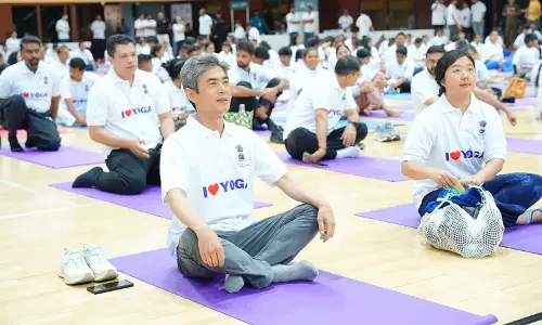 More than 500 join International Day of Yoga event in Riyadh More than 500 join International Day of Yoga event in Riyadh
