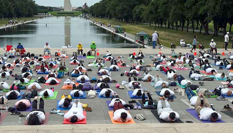 International Yoga Day celebrations draw crowds across the world