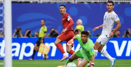 Portugal wins 5-0 against Uzbekistan; Ronaldo first player to score in six editions Portugal wins 5-0 against Uzbekistan; Ronaldo first player to score in six editions