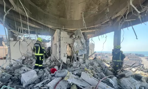 Iran attack hits Bahrain apartment block; residents escape