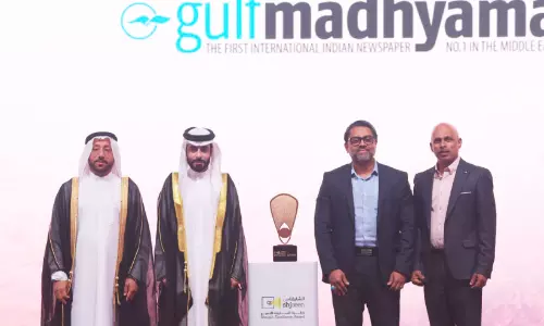 Gulf Madhyamam honoured at Sharjah Excellence Award ceremony