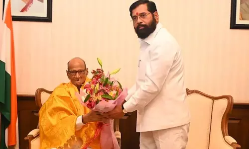 Pawar-Shinde meeting fuels talk of shifting political equations in Maharashtra Pawar-Shinde meeting fuels talk of shifting political equations in Maharashtra