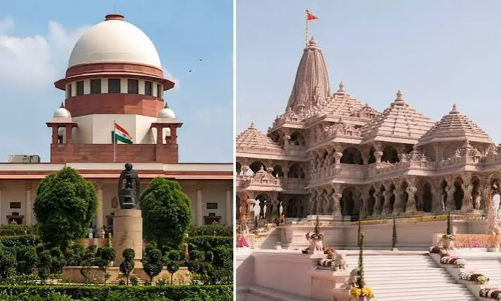 Supreme Court to hear PILs on Ram Temple donation theft on Monday Supreme Court to hear PILs on Ram Temple donation theft on Monday