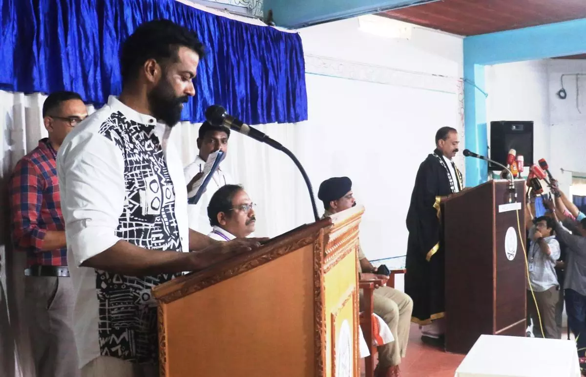 Keralas jailed BJP councillor takes oath inside Viyyur prison Keralas jailed BJP councillor takes oath inside Viyyur prison
