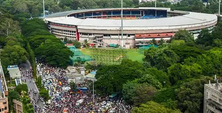 BJP alleges Cong govts cover-up after clean chit to 3 IPS officers in stampede case BJP alleges Cong govts cover-up after clean chit to 3 IPS officers in stampede case