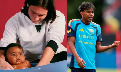 Baby Messi bathed 19 yrs ago, Yamal, now his FIFA final rival