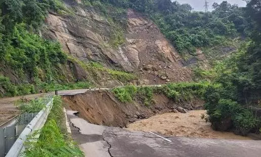 landslide in Nagaland landslide in Nagaland