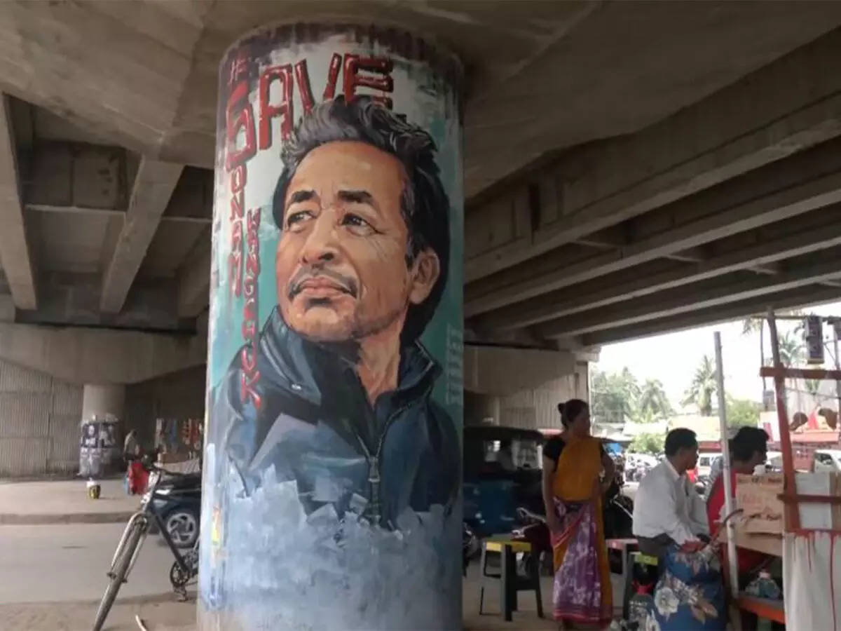 2 students arrested in Guwahati for painting Sonam Wangchuk mural 2 students arrested in Guwahati for painting Sonam Wangchuk mural