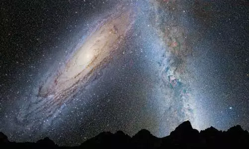 milky way collision milky way collision