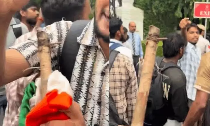 Fact-checking links nail-studded baton video to July 20 CJP protest in Delhi Fact-checking links nail-studded baton video to July 20 CJP protest in Delhi