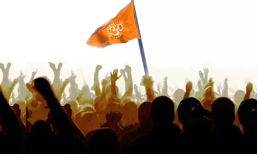 Tension: Hindutva group protests Muslims buying houses in UP Tension: Hindutva group protests Muslims buying houses in UP