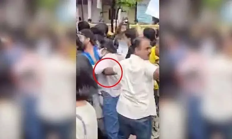 Police deny misconduct by plainclothes officer in viral protest clip Police deny misconduct by plainclothes officer in viral protest clip