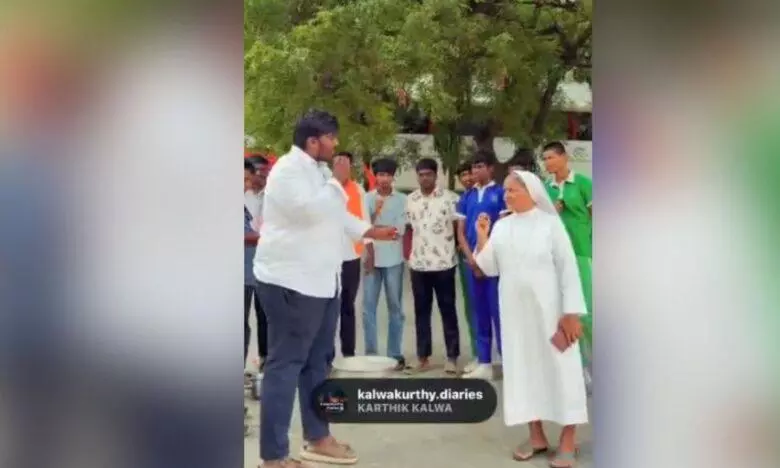 BJP, ABVP allege conversion after students taken to church at Telangana school BJP, ABVP allege conversion after students taken to church at Telangana school