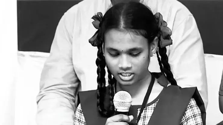 Class 10 student who shared dais with Andhra CM dies by suicide Class 10 student who shared dais with Andhra CM dies by suicide