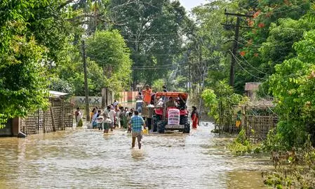 Assam flood toll climbs to 80 as 2.12 lakh remain hit in eight districts Assam flood toll climbs to 80 as 2.12 lakh remain hit in eight districts