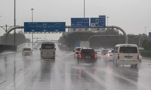 Abu Dhabi warns of heavy rain, hail until Friday Abu Dhabi warns of heavy rain, hail until Friday