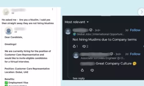 Viral Dubai job post alleging anti-Muslim hiring bias sparks online outrage Viral Dubai job post alleging anti-Muslim hiring bias sparks online outrage