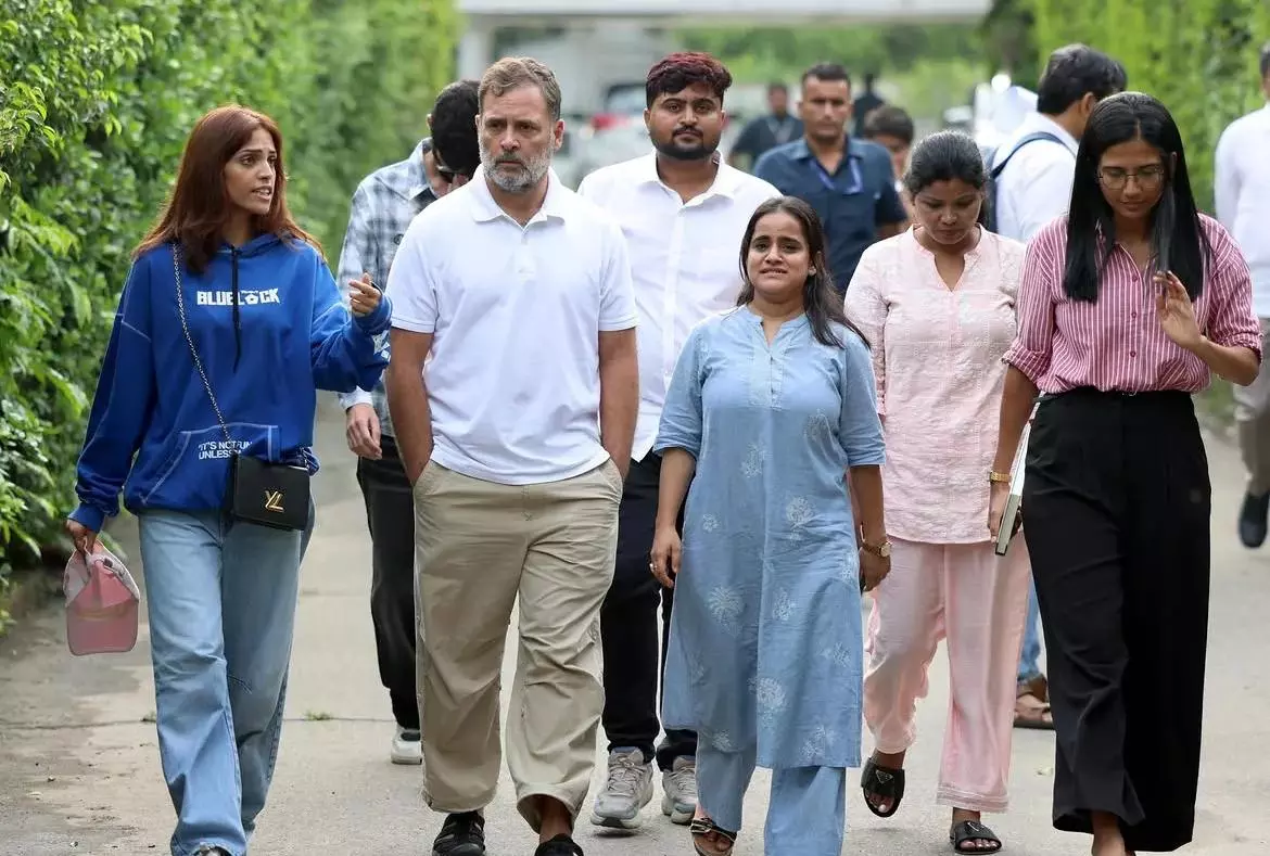 At Rahul’s press meet, Muslims allege profiling during NEET protest At Rahul’s press meet, Muslims allege profiling during NEET protest