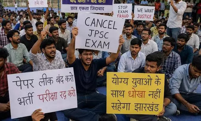 Jharkhand students’ protest Jharkhand students’ protest