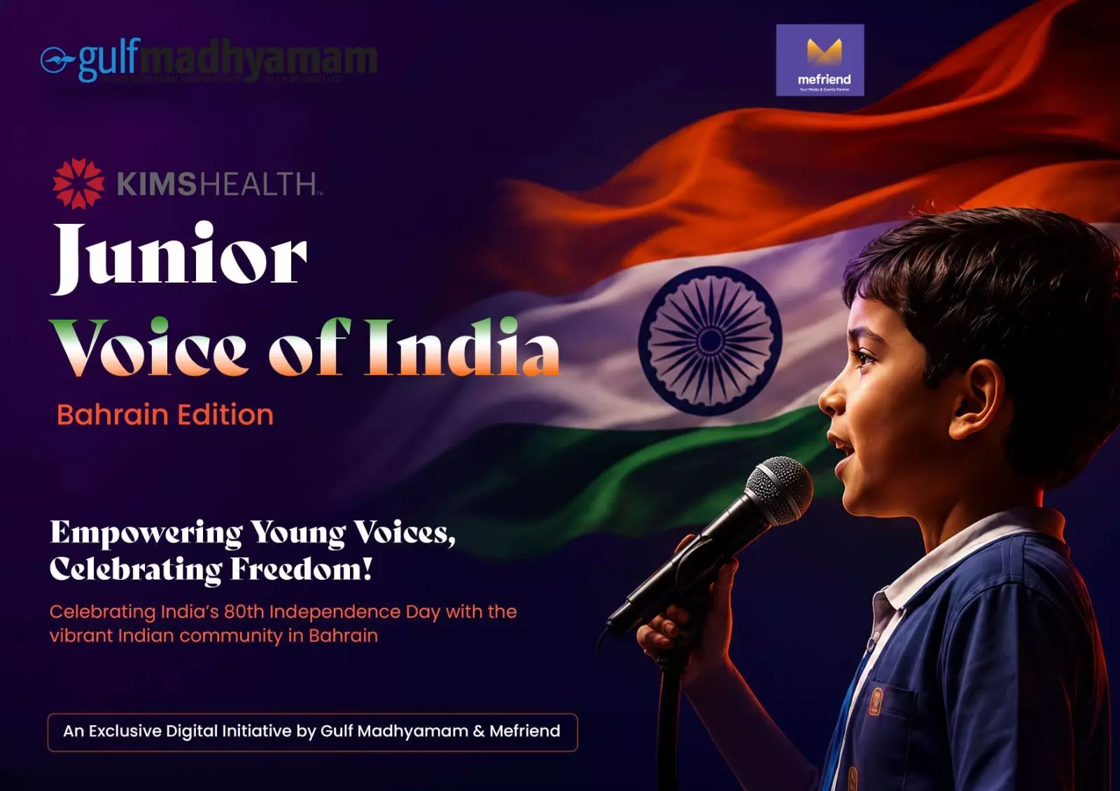 Gulf Madhyam announces Junior Voice of India contest for students in Bahrain Gulf Madhyam announces Junior Voice of India contest for students in Bahrain