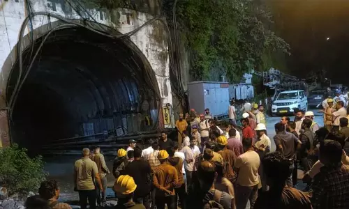 Uttarakhand landslide: water, debris flood hydropower tunnel killing 7 Uttarakhand landslide: water, debris flood hydropower tunnel killing 7