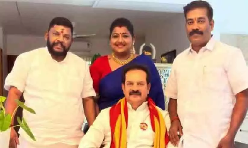 Actor Devan joins TVK after quitting BJP Actor Devan joins TVK after quitting BJP
