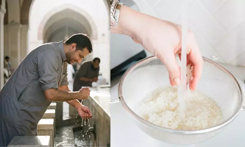 Wash rice less, use one litre for wudu: UK campaign triggers criticism Wash rice less, use one litre for wudu: UK campaign triggers criticism