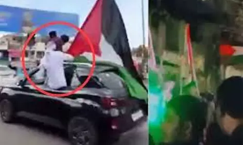 Palestine flag waved during Eid Milad procession in Karnatakas Ankola