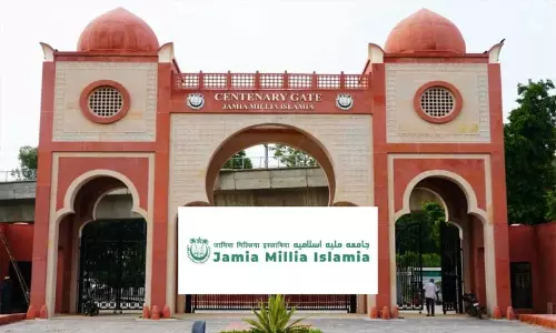 Protest on admission irregularities: Jamia Milia suspends 4 students Protest on admission irregularities: Jamia Milia suspends 4 students