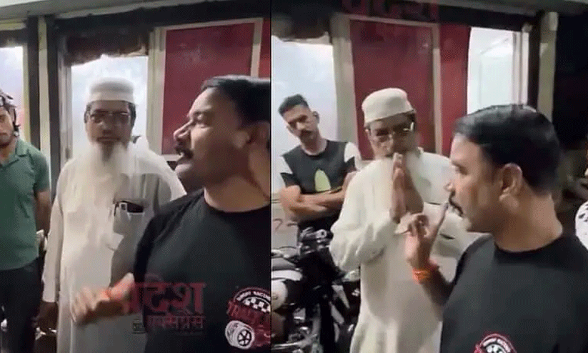 Bajrang Dal extremists threaten Muslim meat shop owner in Indore Bajrang Dal extremists threaten Muslim meat shop owner in Indore