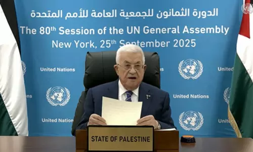 US’s visa denial: UNGA votes to Palestine prez to attend meet on video