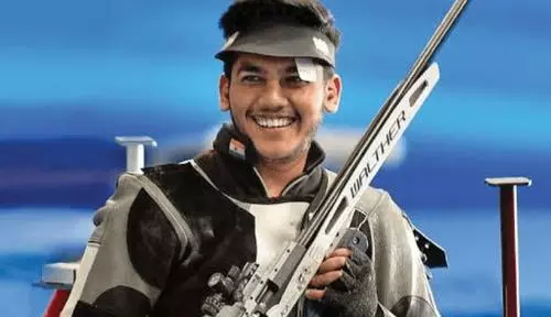 India wins silver in Asian Games Mens 50m Rifle 3P India wins silver in Asian Games Mens 50m Rifle 3P