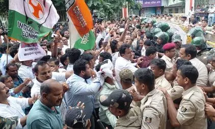 Odisha Congress protest seeks CEC Gyanesh Kumar’s removal Odisha Congress protest seeks CEC Gyanesh Kumar’s removal