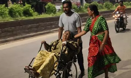 Man wheels ailing mother 2 km to MLA’s house over alleged hospital negligence in Telangana Man wheels ailing mother 2 km to MLA’s house over alleged hospital negligence in Telangana