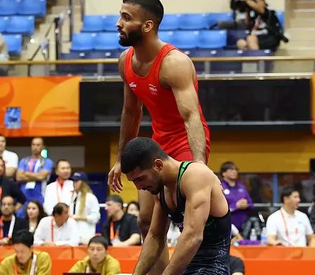 Asian Games: Sujeet Kalkal wins gold in 65kg freestyle wrestling Asian Games: Sujeet Kalkal wins gold in 65kg freestyle wrestling