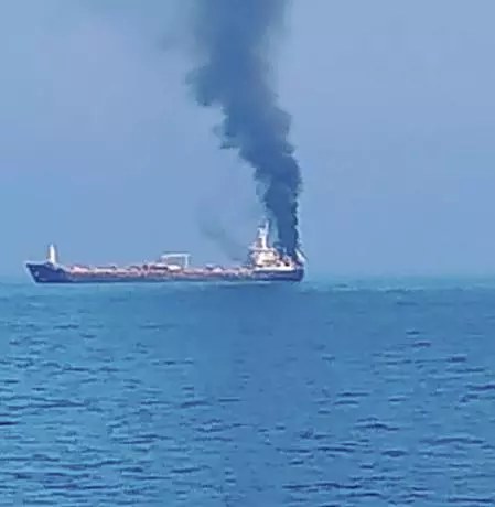 Vessel struck by projectile; 5 Indian nationals rescued from Strait of Hormuz Vessel struck by projectile; 5 Indian nationals rescued from Strait of Hormuz