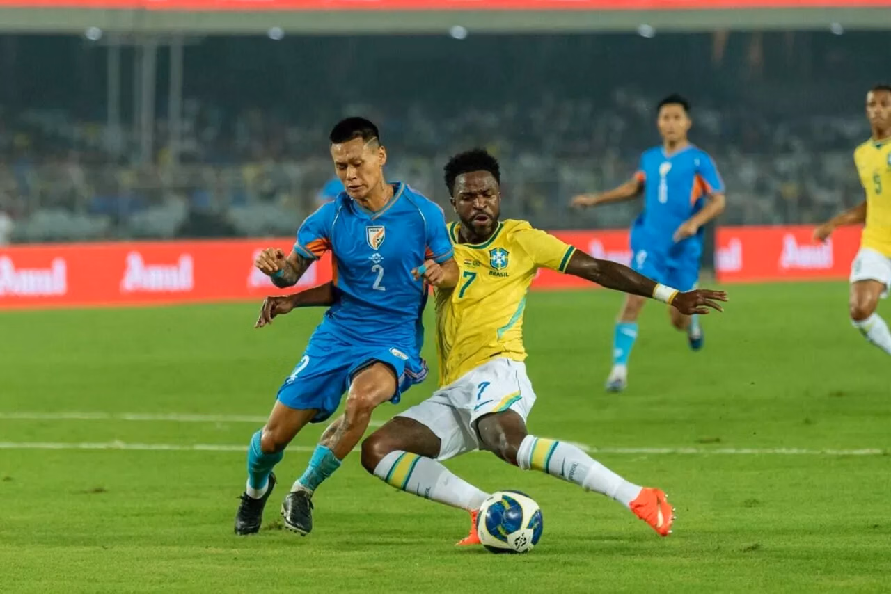 Lino, Estevao shine as Brazil beat India 4-0 in historic Kolkata friendly