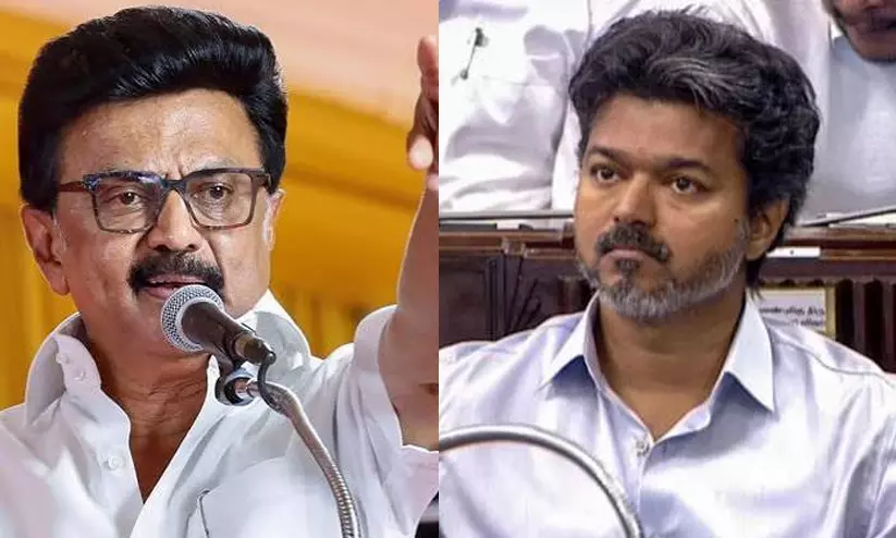 Madras HC allows DMK to file Rs 1 Cr defamation case against TVK Madras HC allows DMK to file Rs 1 Cr defamation case against TVK