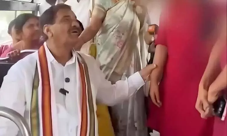 Telangana Congress MLA criticised over alleged inappropriate contact with student Telangana Congress MLA criticised over alleged inappropriate contact with student