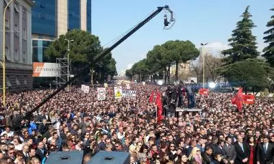 Albania protests escalate; 56 arrested amid clashes with police Albania protests escalate; 56 arrested amid clashes with police