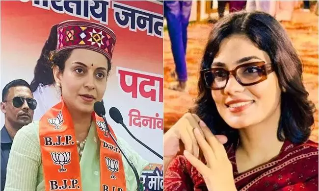 Kangana Ranaut condemns ABP News report on Neha Singh Rathore, says defaming woman for TRPs shameful Kangana Ranaut condemns ABP News report on Neha Singh Rathore, says defaming woman for TRPs shameful