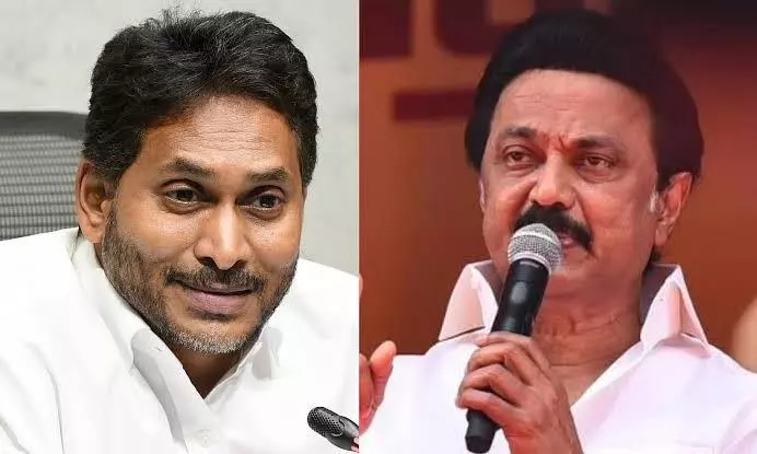 Jagan regrets backing CEC appointment law, Stalin distances DMK from Congress Jagan regrets backing CEC appointment law, Stalin distances DMK from Congress
