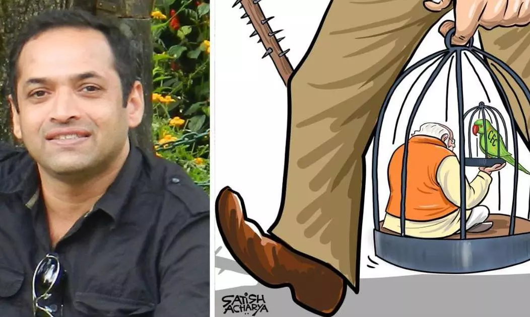 Instagram restricts political cartoonist Satish acharya’s account for second time Instagram restricts political cartoonist Satish acharya’s account for second time