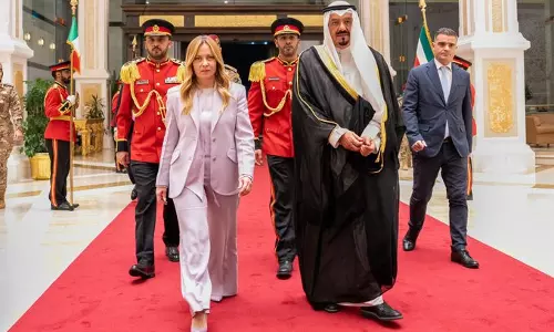 Kuwait signs investment, defence accords during Meloni’s visit