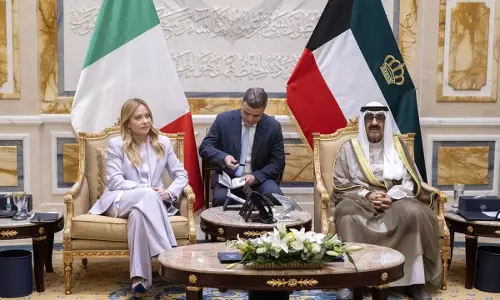 Kuwait signs investment, defence accords during Meloni’s visit