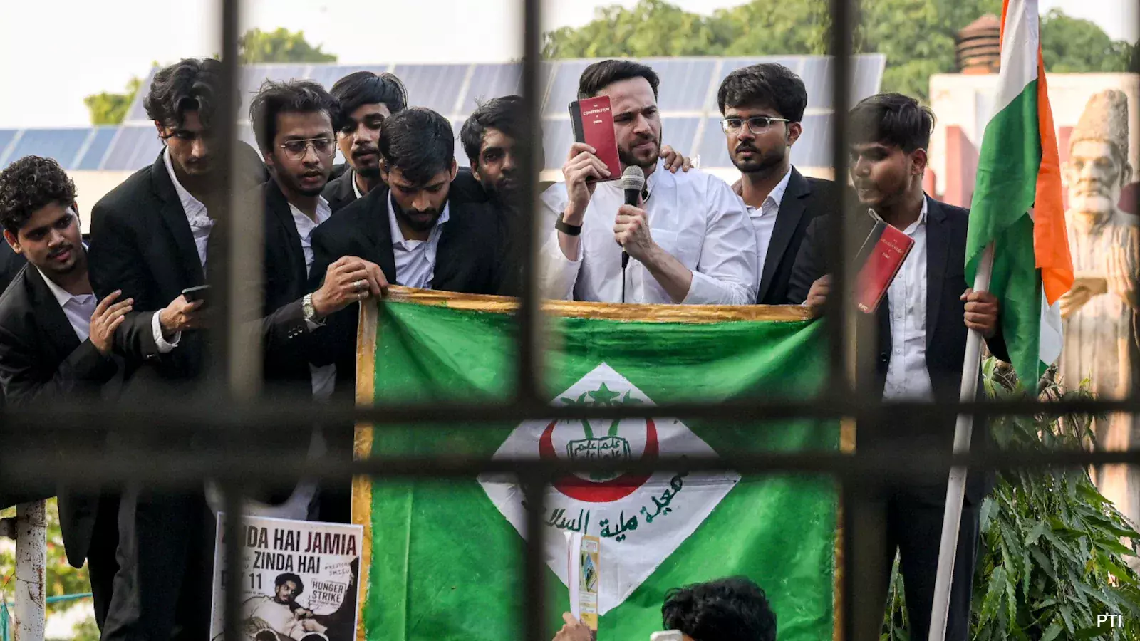 Jamia protest: Students continue hunger strike, demand clear poll timeline Jamia protest: Students continue hunger strike, demand clear poll timeline
